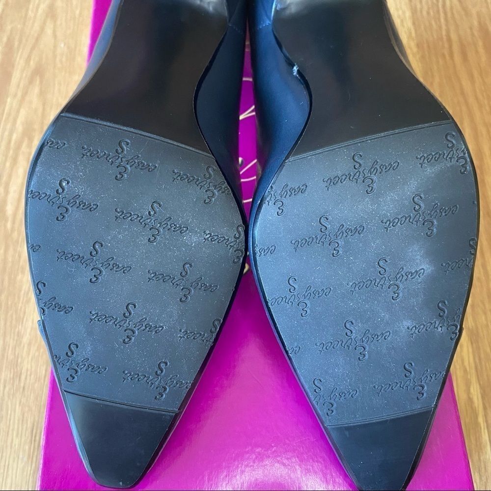 Easy Street Navy Chiffon Pumps 2" Heel Size 7 - Picture 13 of 13